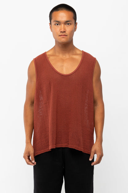 RIN15GD - Unisex Cotton Fishnet Tank Top