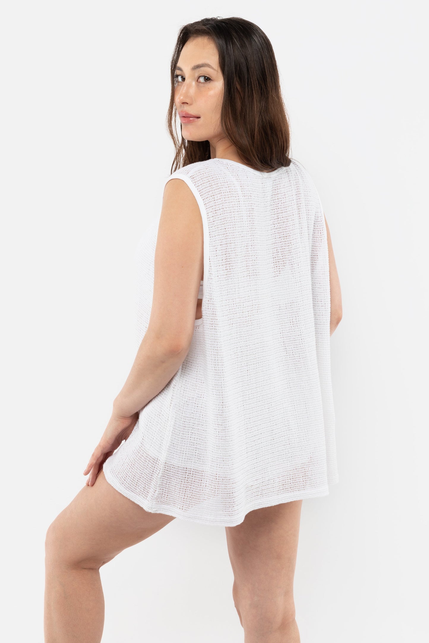 RIN15GD - Unisex Cotton Fishnet Tank Top