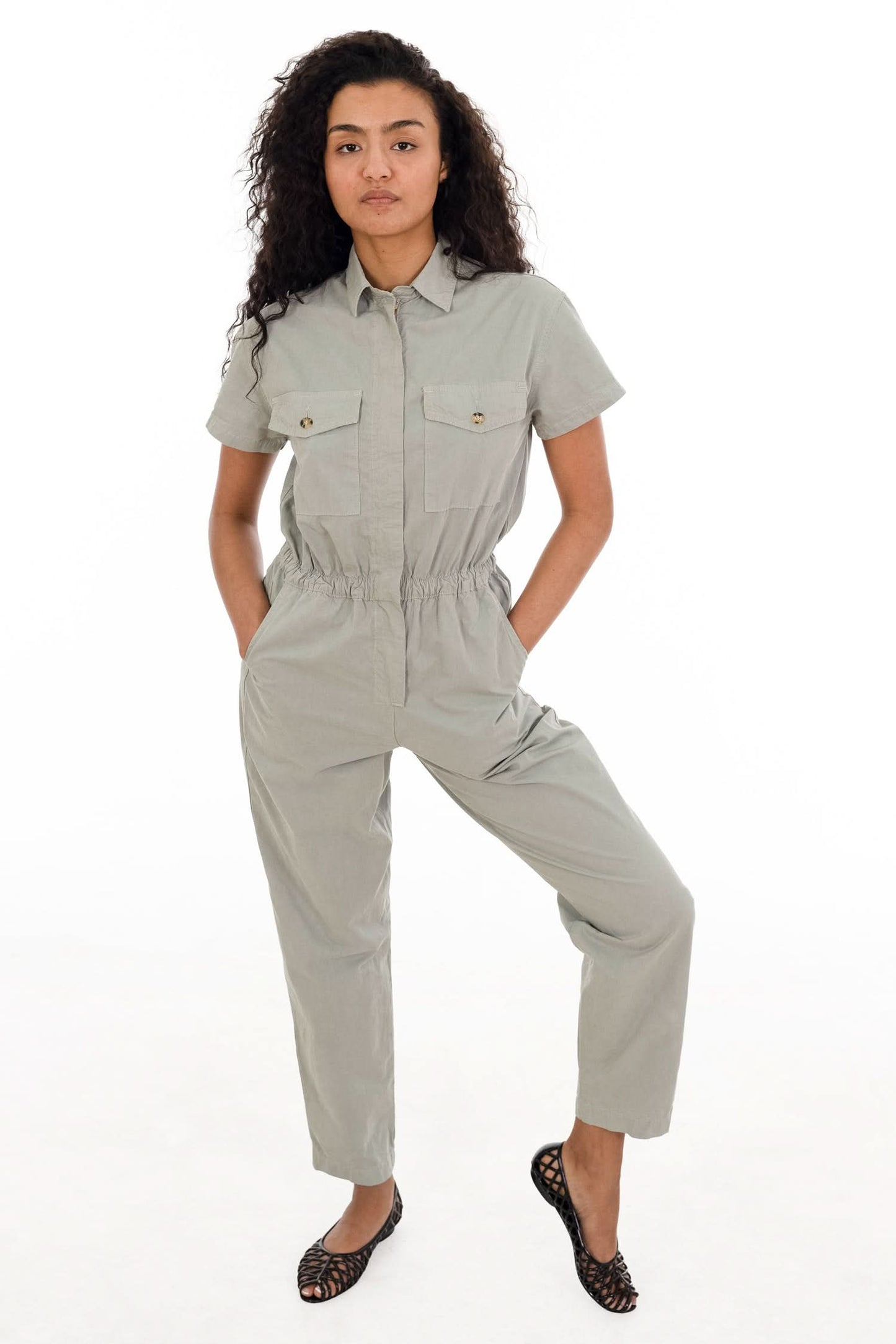 RJC3201GD - Short Sleeve Utility Jumpsuit