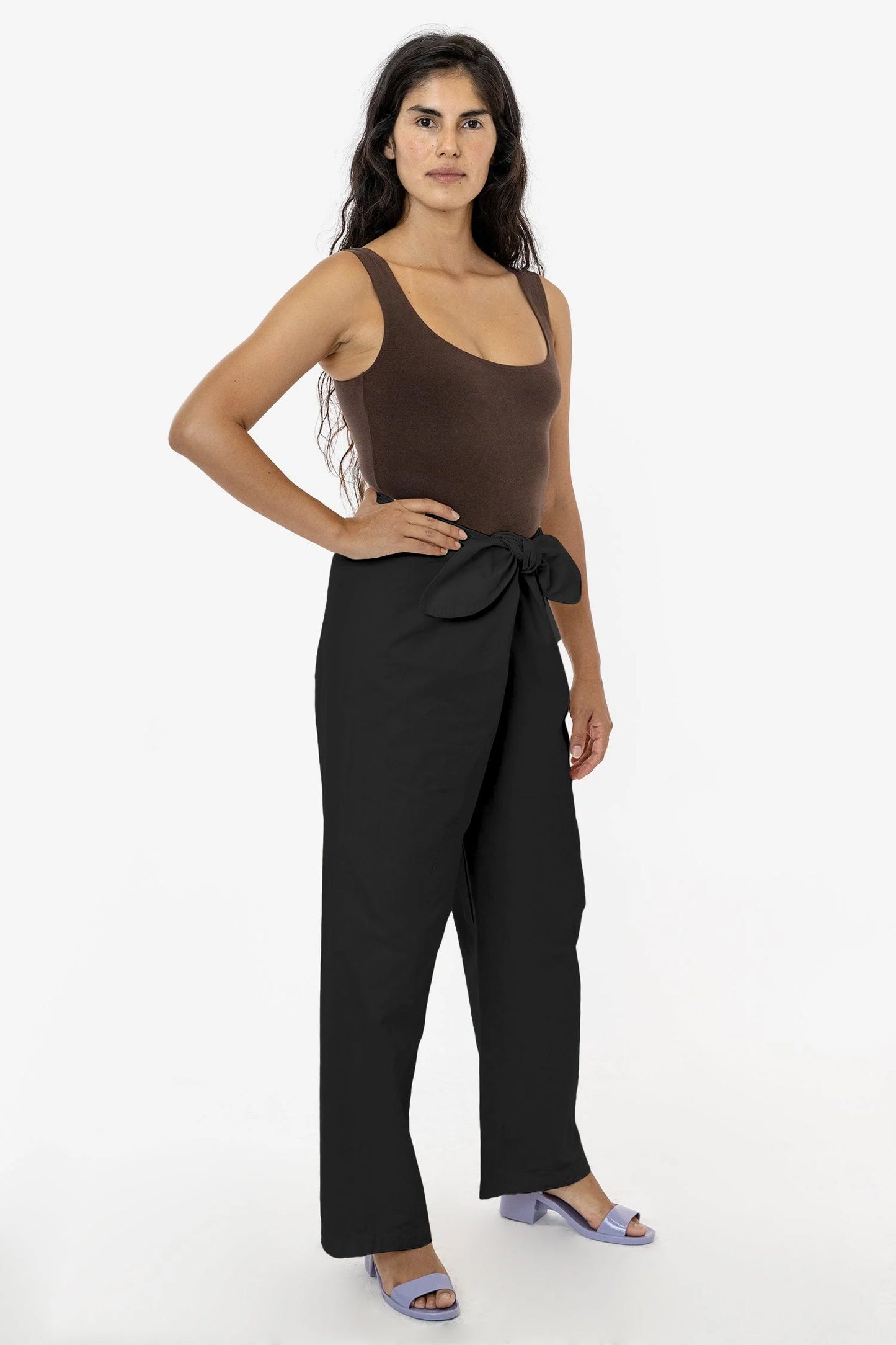 RJC325GD - Poplin Tie Front Pant
