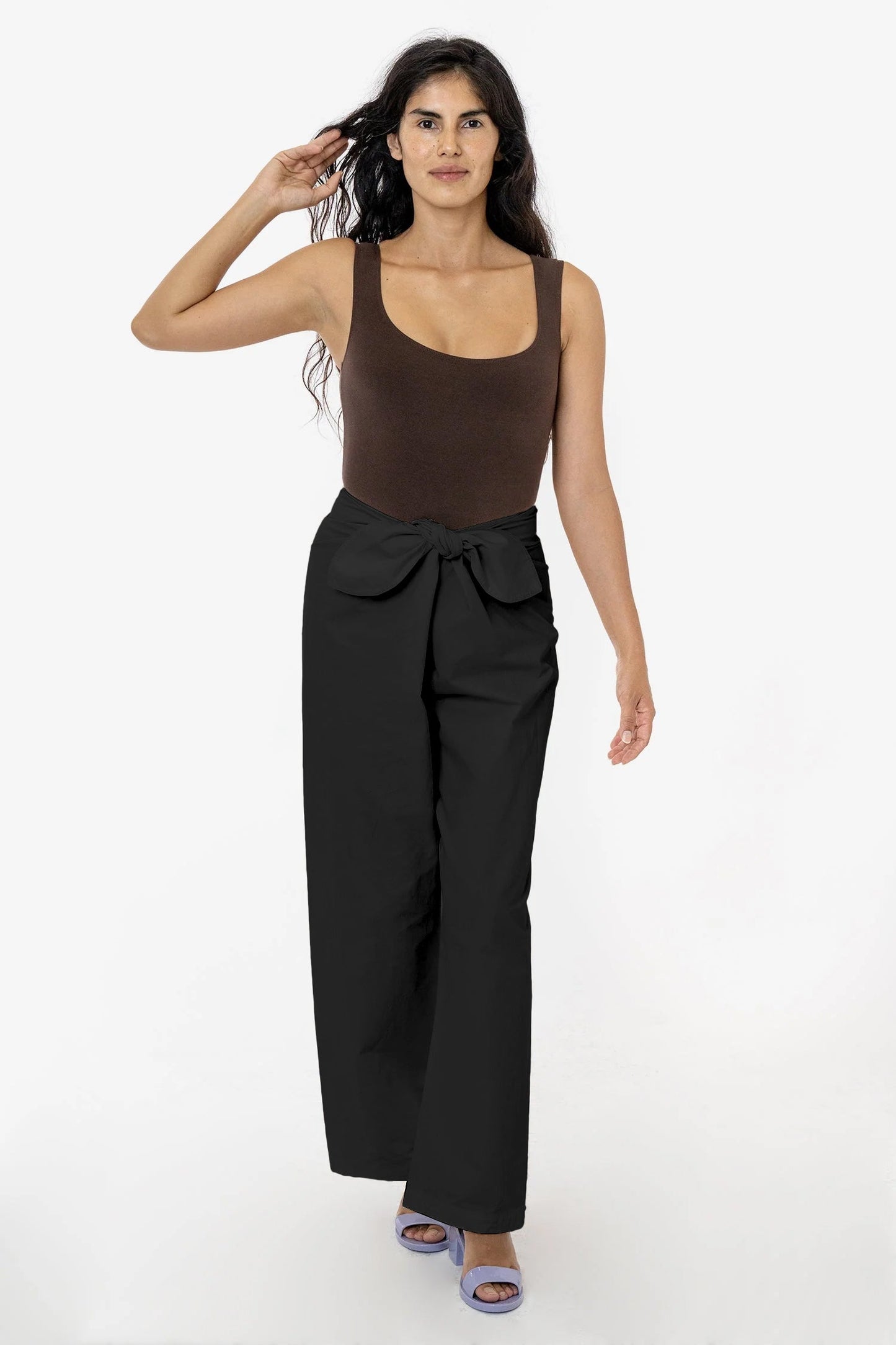RJC325GD - Poplin Tie Front Pant