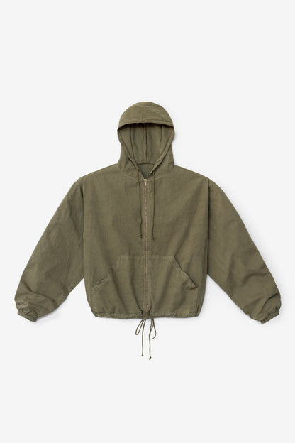 RJC410GD - Cotton Poplin Zip-Up Hooded Jacket