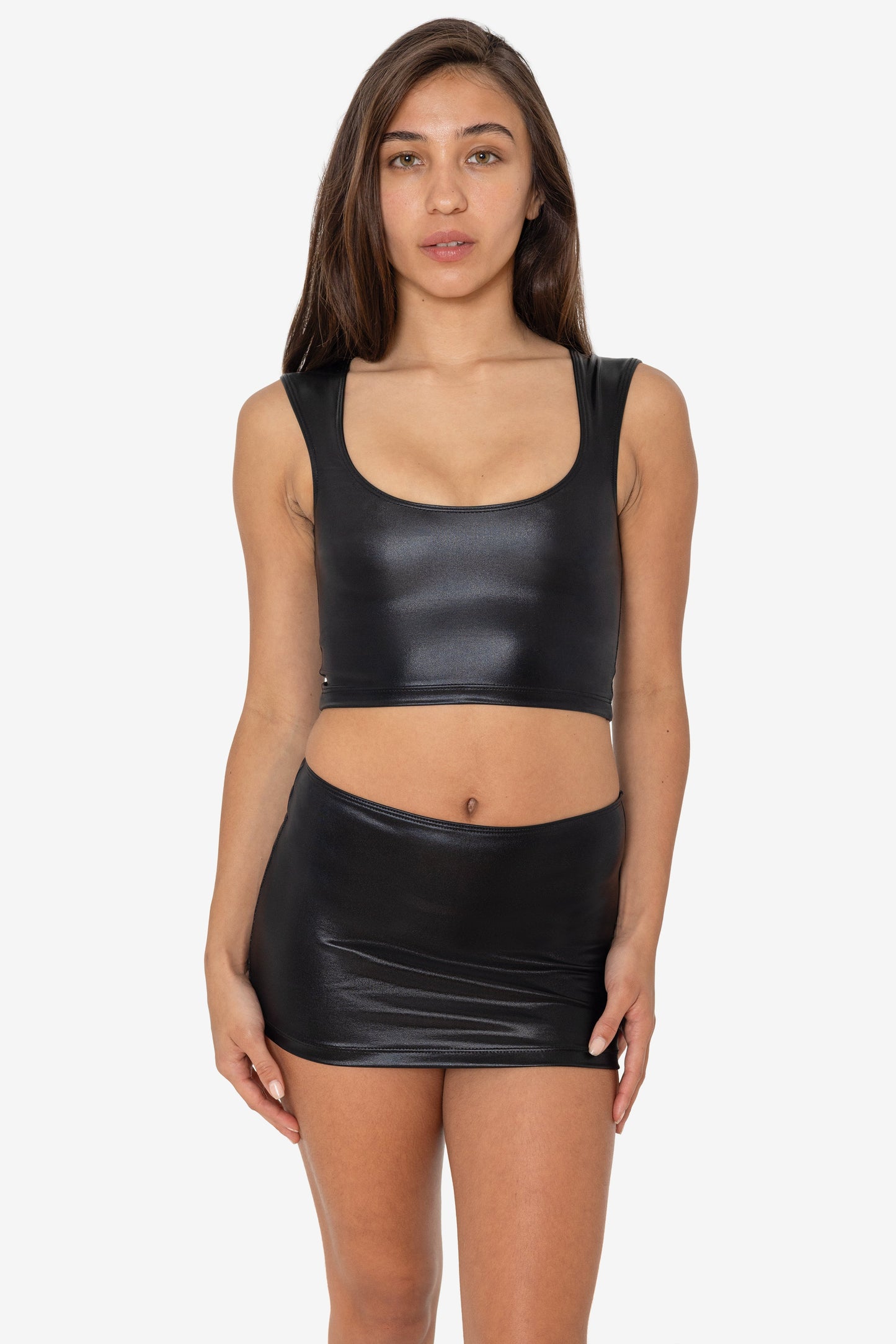RLA355 - Lamé Squareneck Tank Top