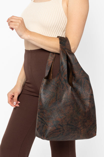 RLH3405 - Embellished Leather Shopping Bag