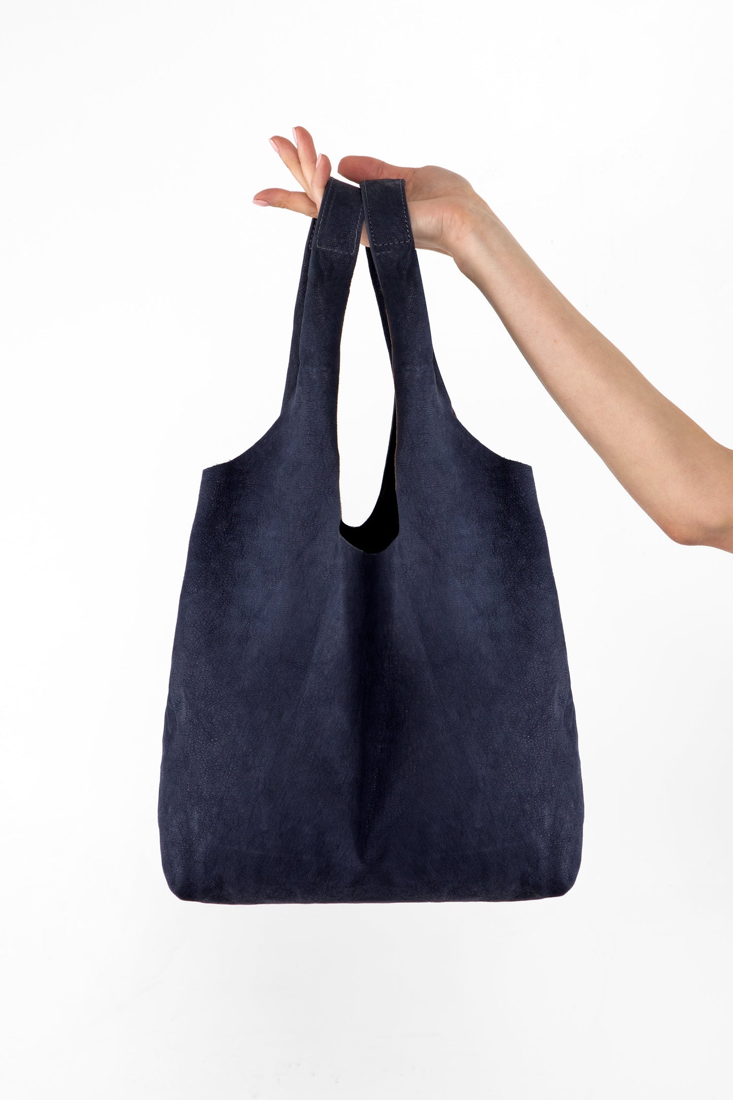 RLH3406 - Monochromatic Leather Shopping Bag