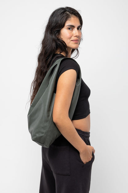 RLH3406 - Monochromatic Leather Shopping Bag