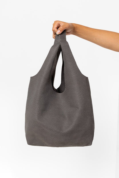 RLH3406 - Monochromatic Leather Shopping Bag