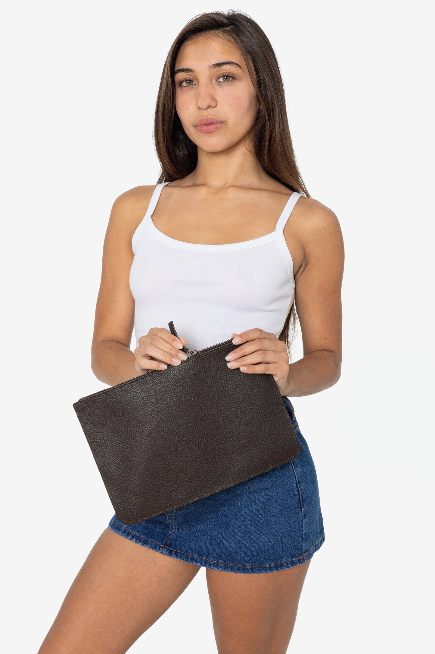 RLH3412 - Medium Leather Zip Pouch