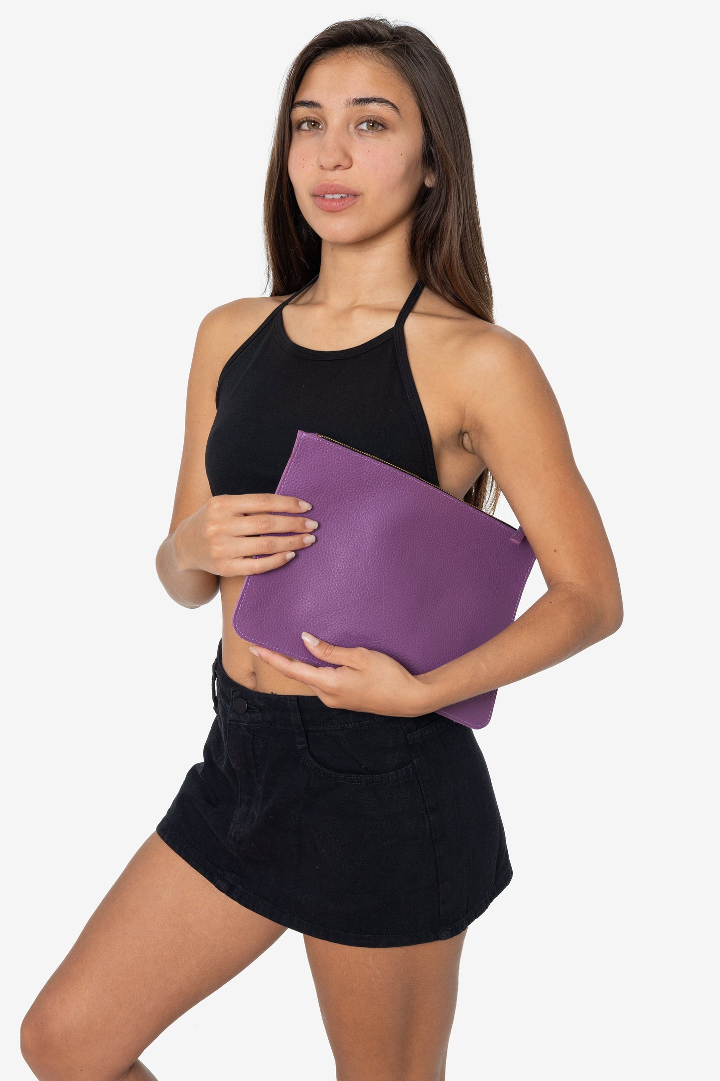RLH3412 - Medium Leather Zip Pouch