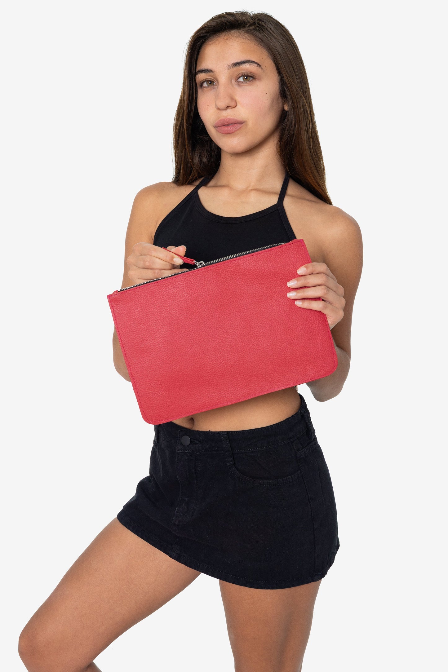 RLH3412 - Medium Leather Zip Pouch