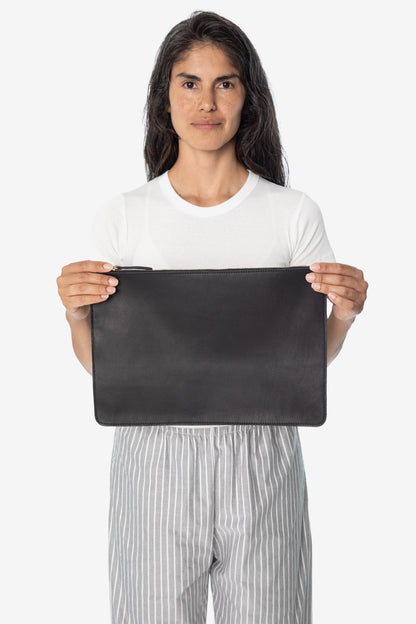 RLH3413 - Large Leather Zip Pouch