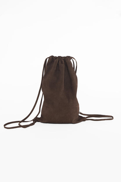 RLH3414 - Unisex Leather Drawstring Backpack