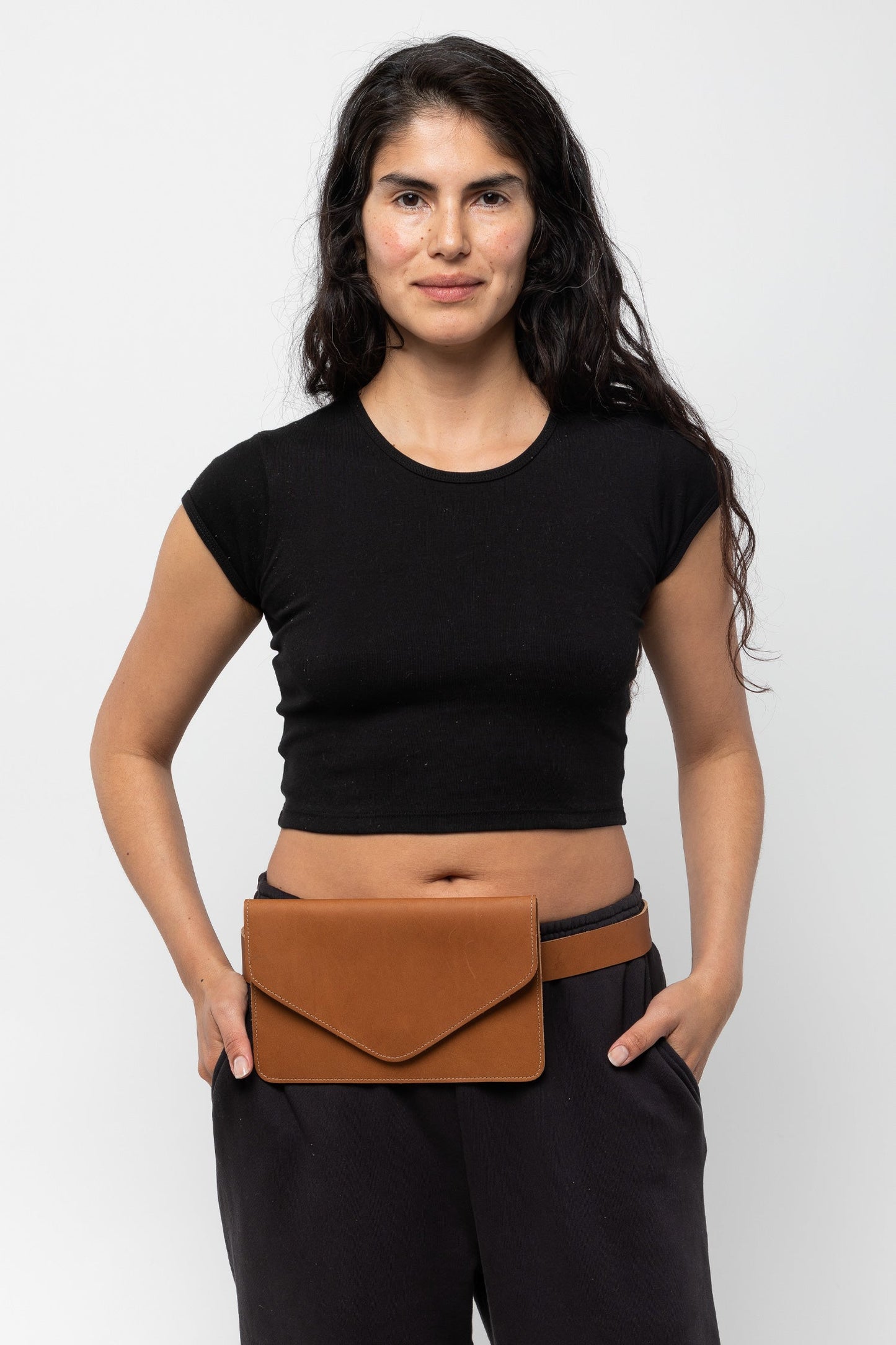 RLH3433 - Large Multifunctional Belted Envelope Clutch