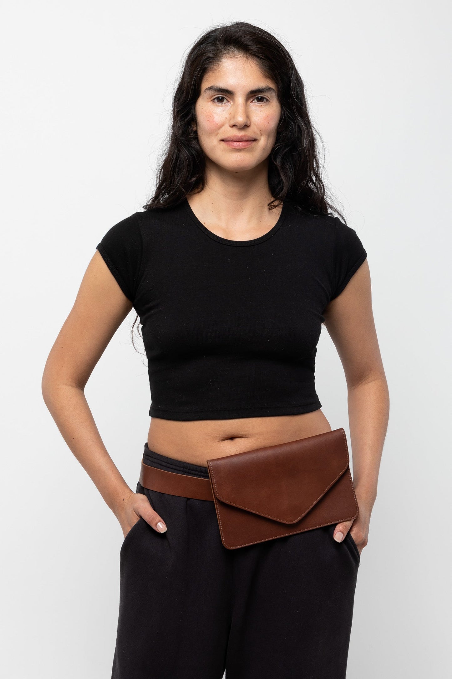RLH3433 - Large Multifunctional Belted Envelope Clutch