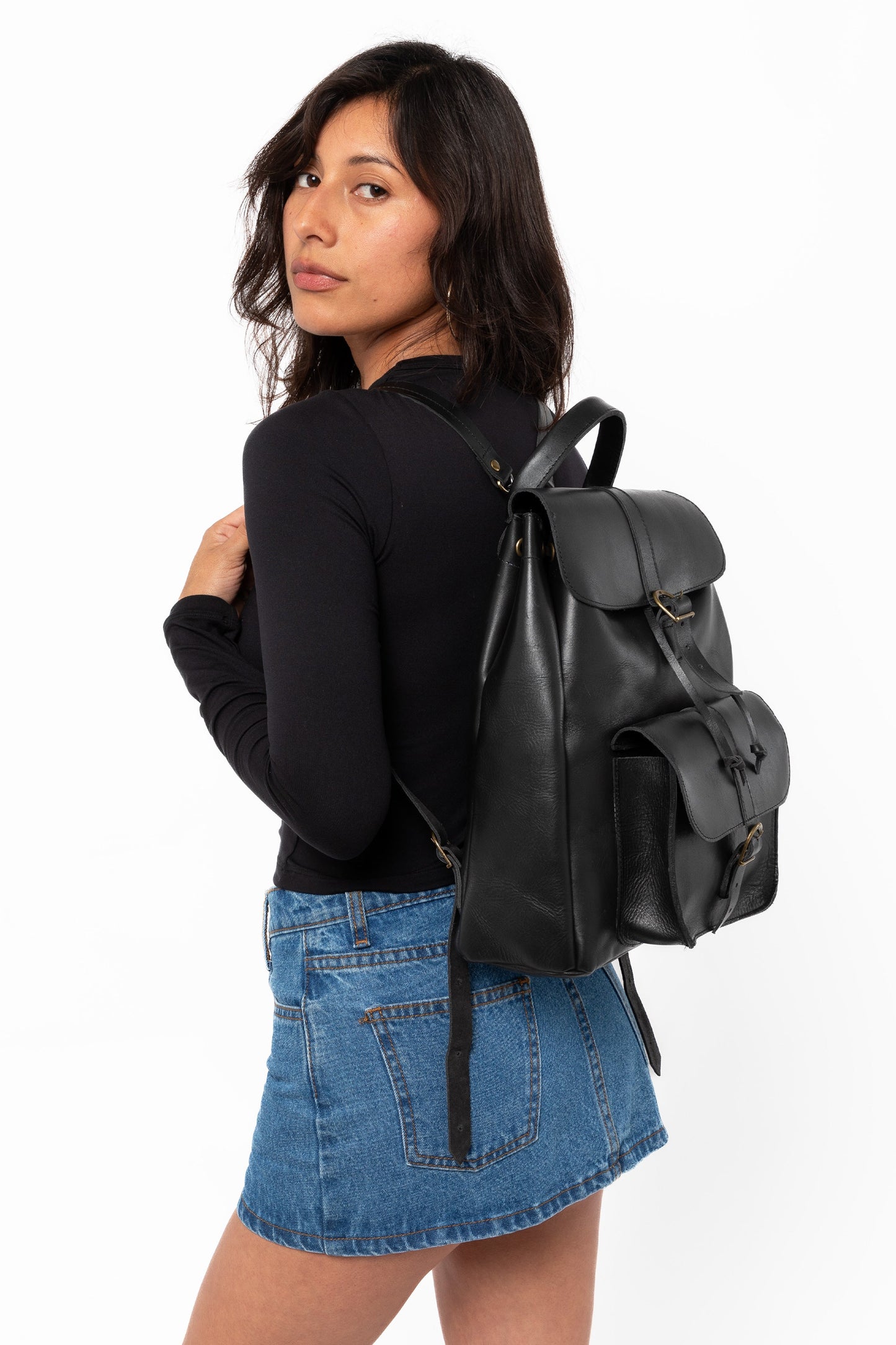 RLH3446 - The Unisex Leather Knapsack