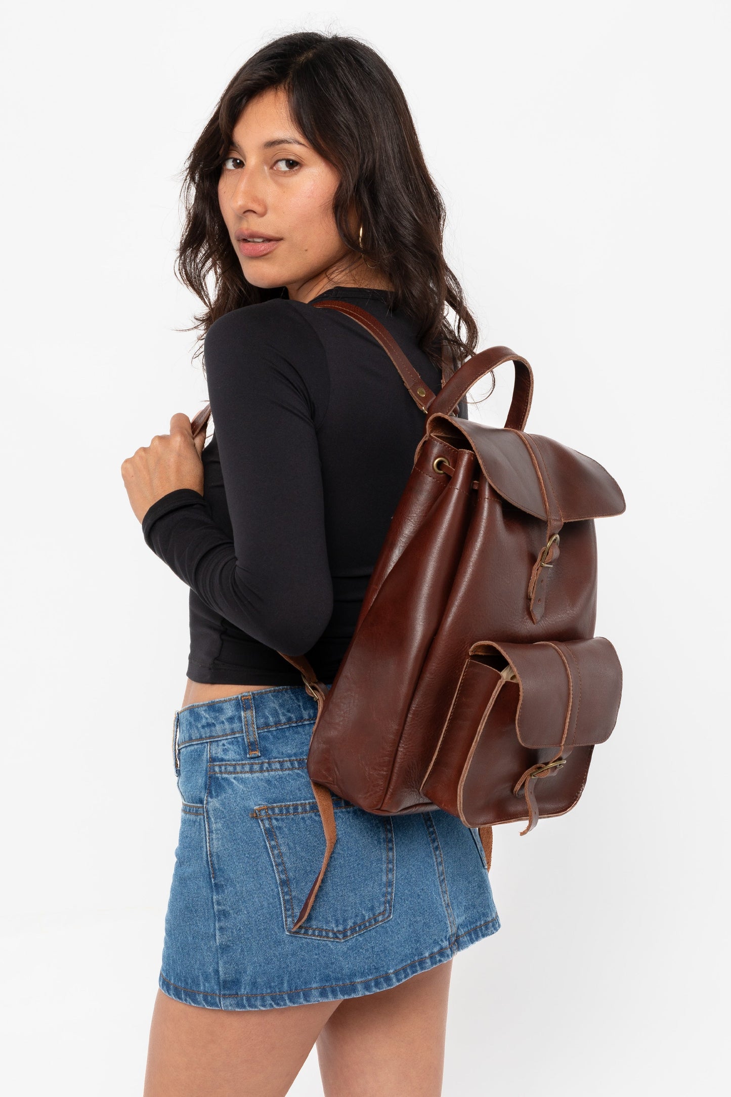 RLH3446 - The Unisex Leather Knapsack