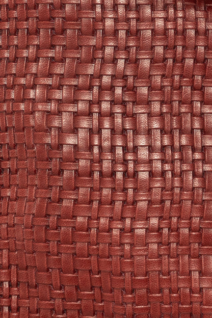 RLH3482 - Woven Leather Slim Tote