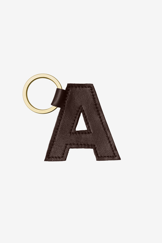 RLH520 - Leather Alphabet Keychain