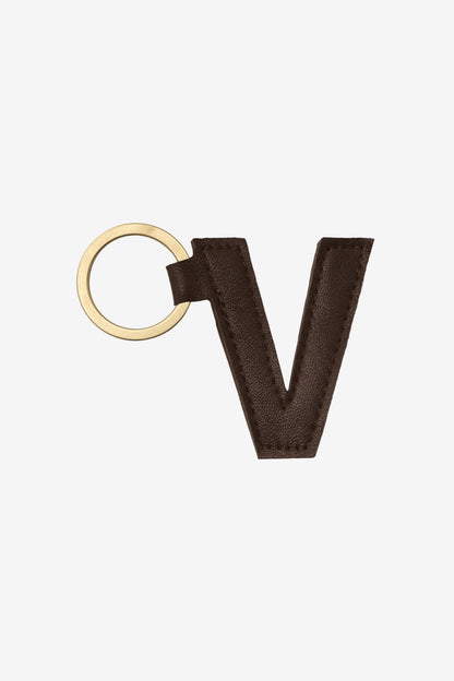 RLH520 - Leather Alphabet Keychain