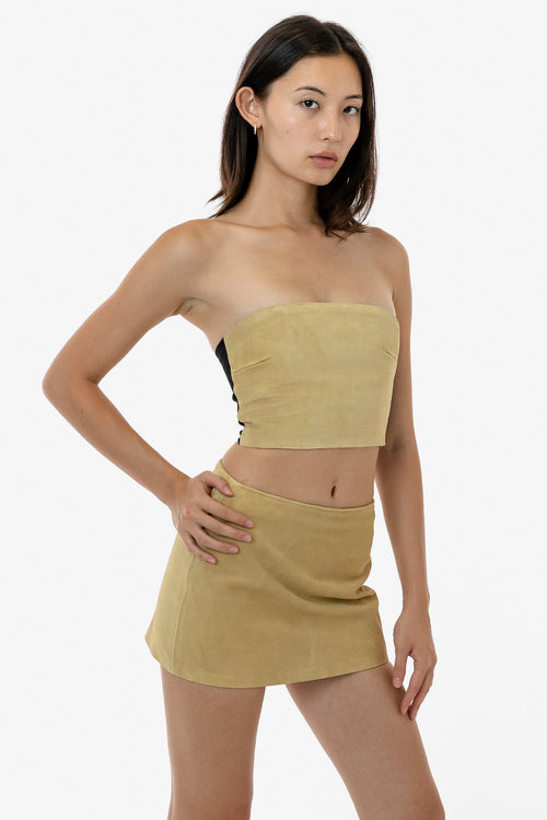 RLH767 - 2 Tone Suede Ottoman Tube Top