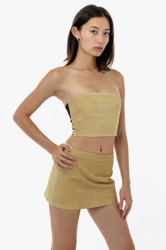 RLH767 - 2 Tone Suede Ottoman Tube Top