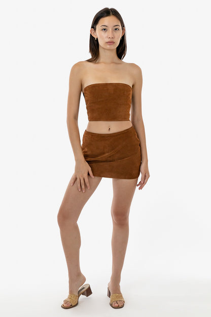 RLH739 - Suede Micro Mini Skort