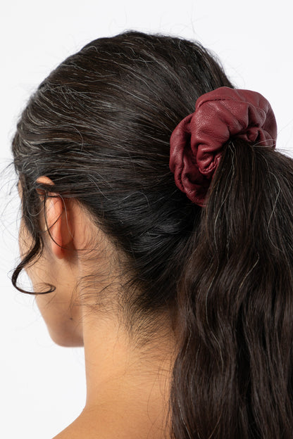 RLHSCRUNCH - Leather Scrunchie