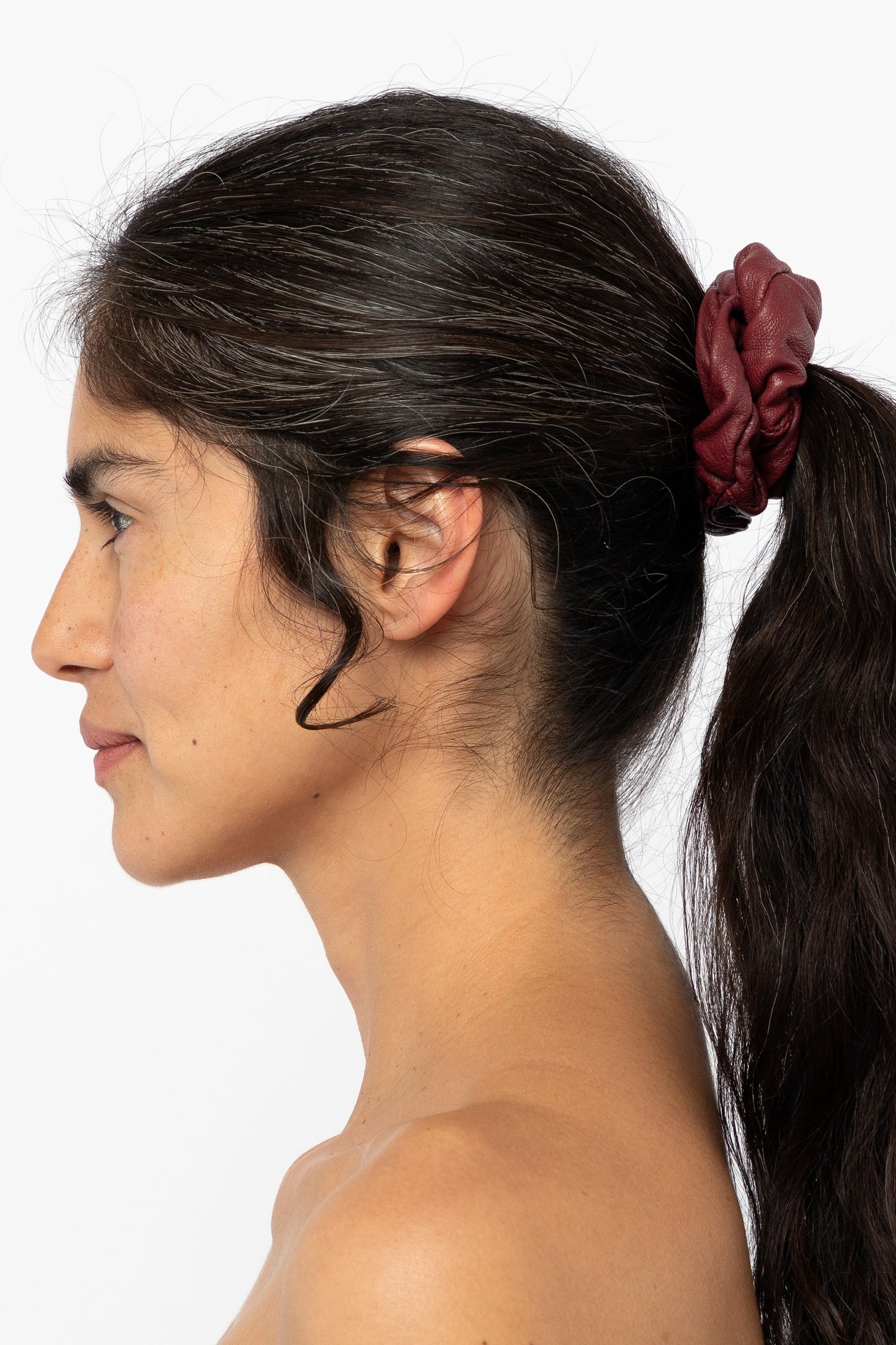 RLHSCRUNCH - Leather Scrunchie