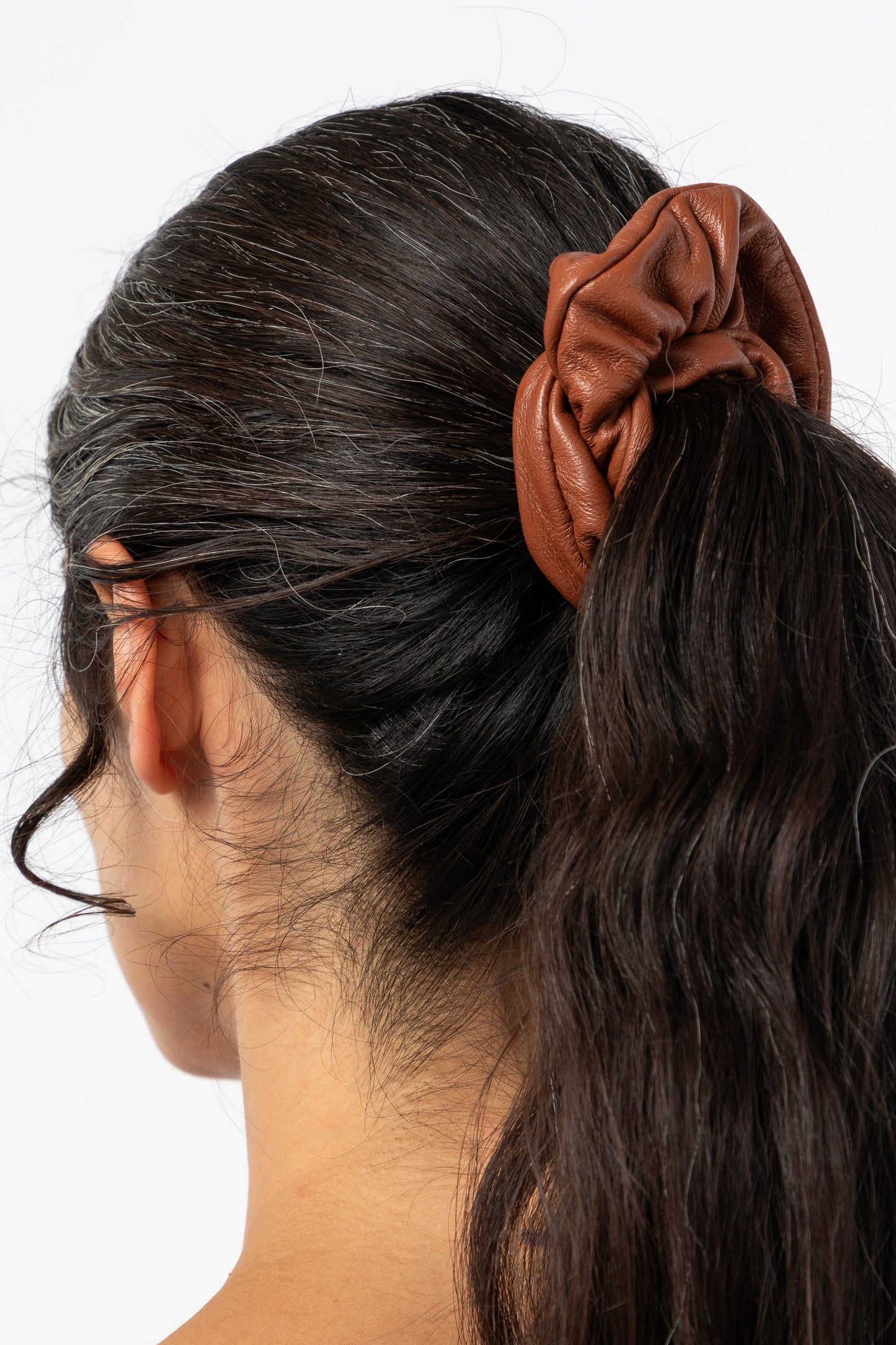 RLHSCRUNCH - Leather Scrunchie