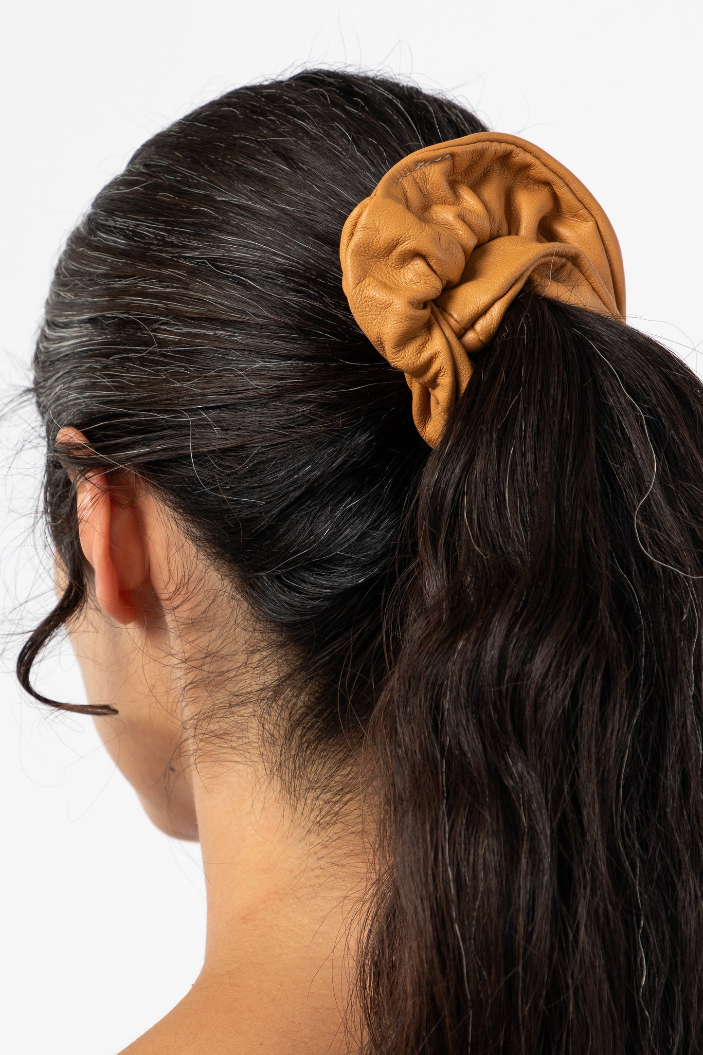 RLHSCRUNCH - Leather Scrunchie
