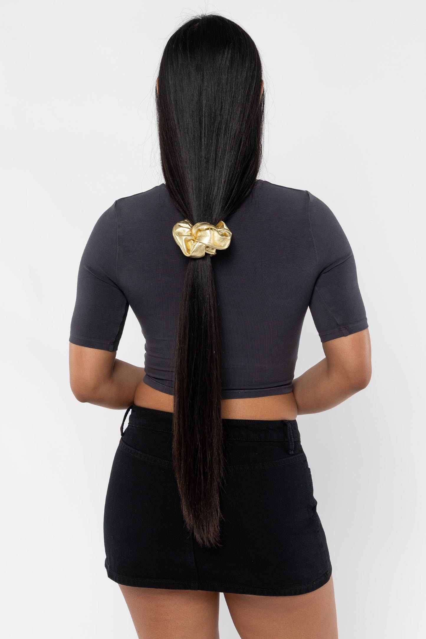 RLHSCRUNCH - Leather Scrunchie