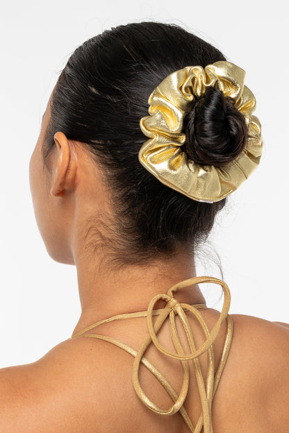 RLHSCRUNCH - Leather Scrunchie