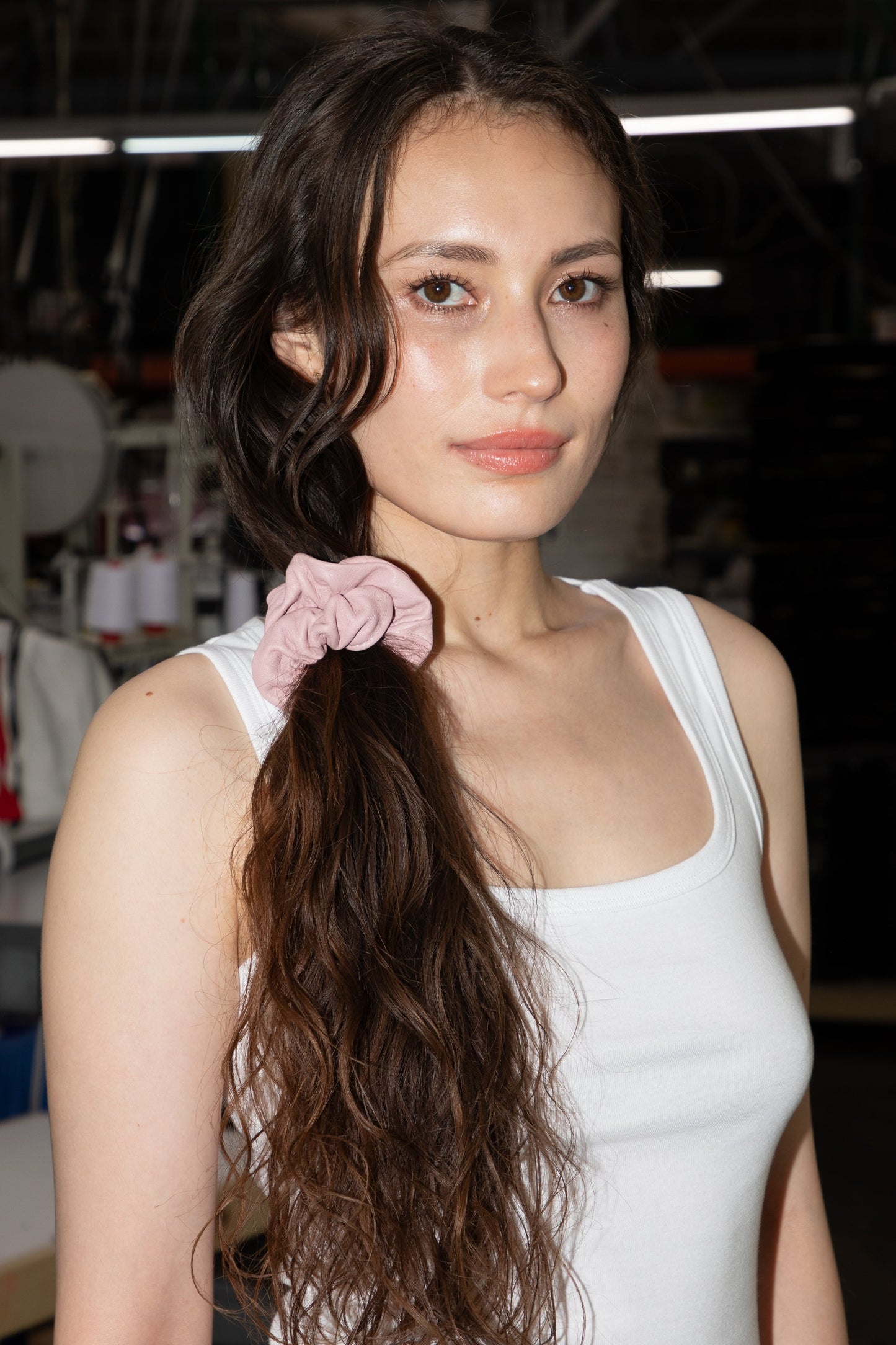 RLHSCRUNCH - Leather Scrunchie