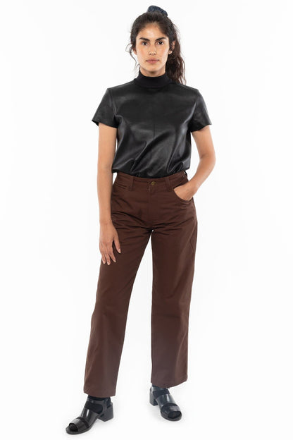 RLTH3401 - Leather Mockneck Tee