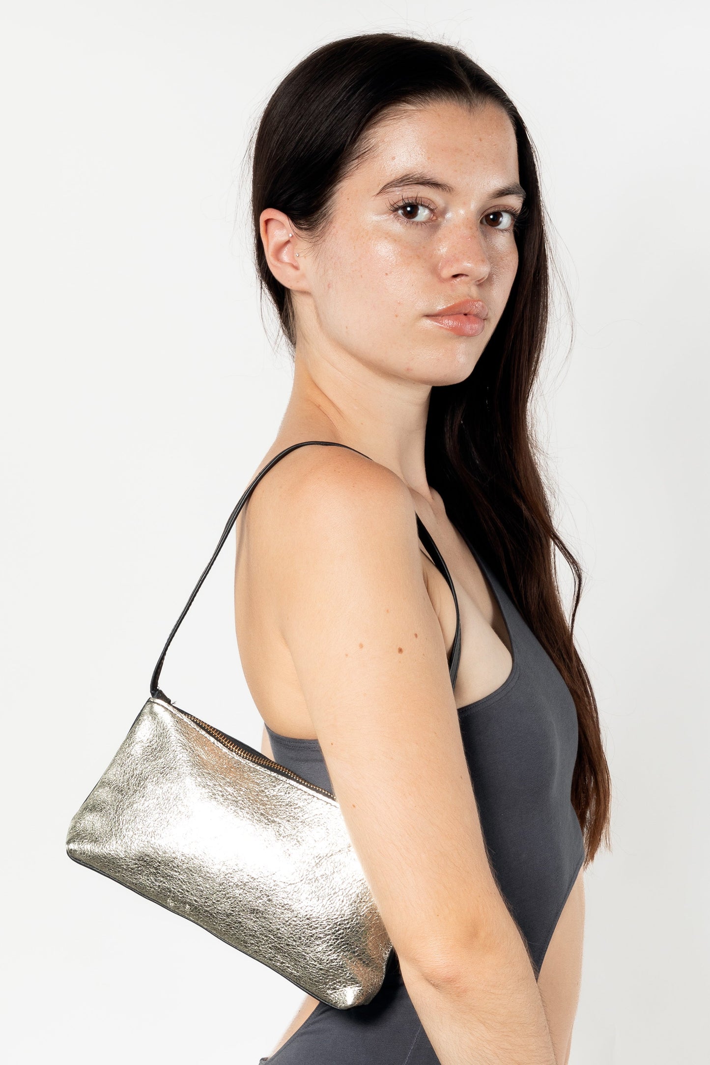 RLH3490 - Embellished Leather Zip Pochette