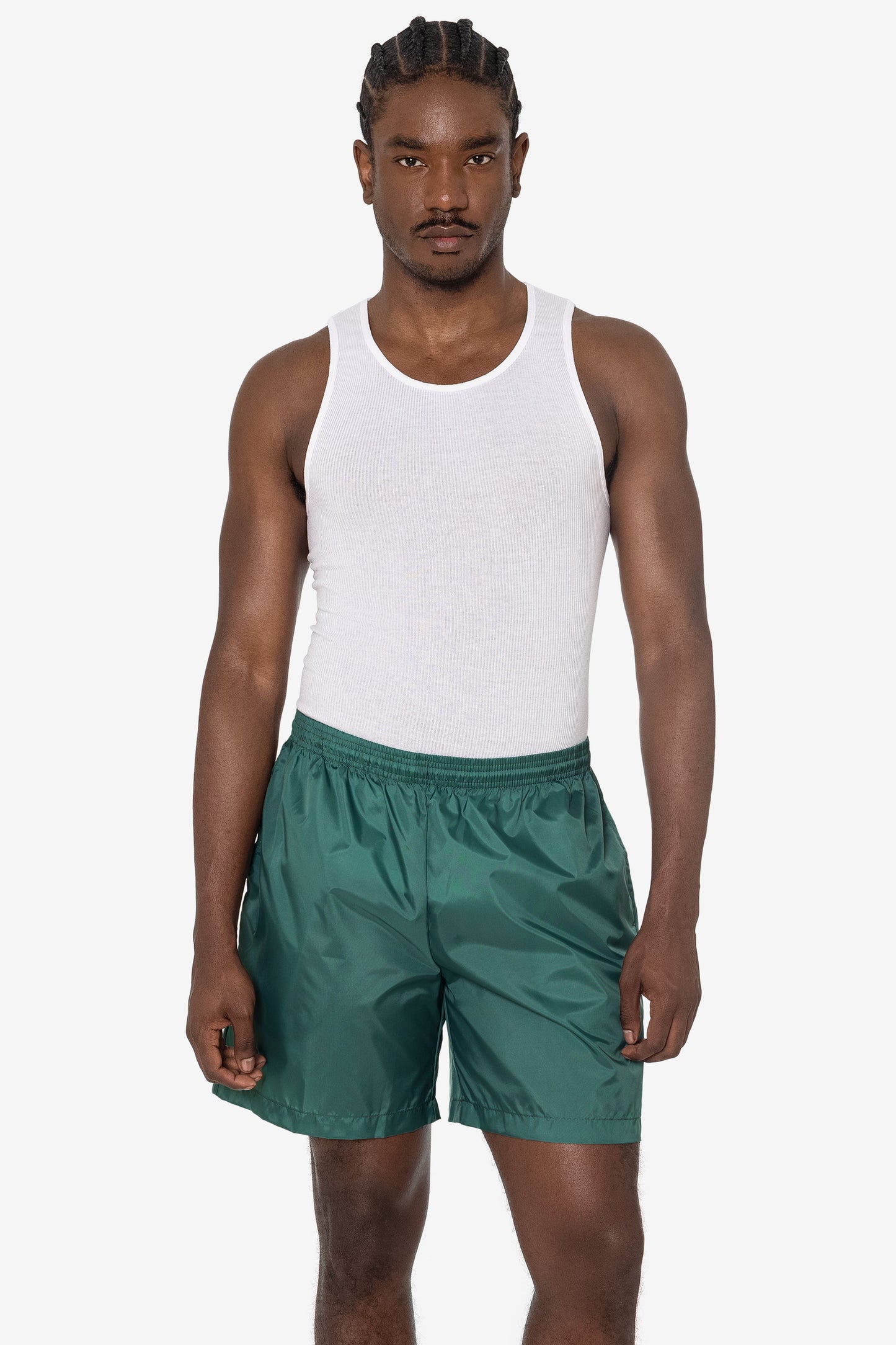 RNF412 - Men's-Unisex Nylon Taffeta Wide Shorts / Swim Trunk