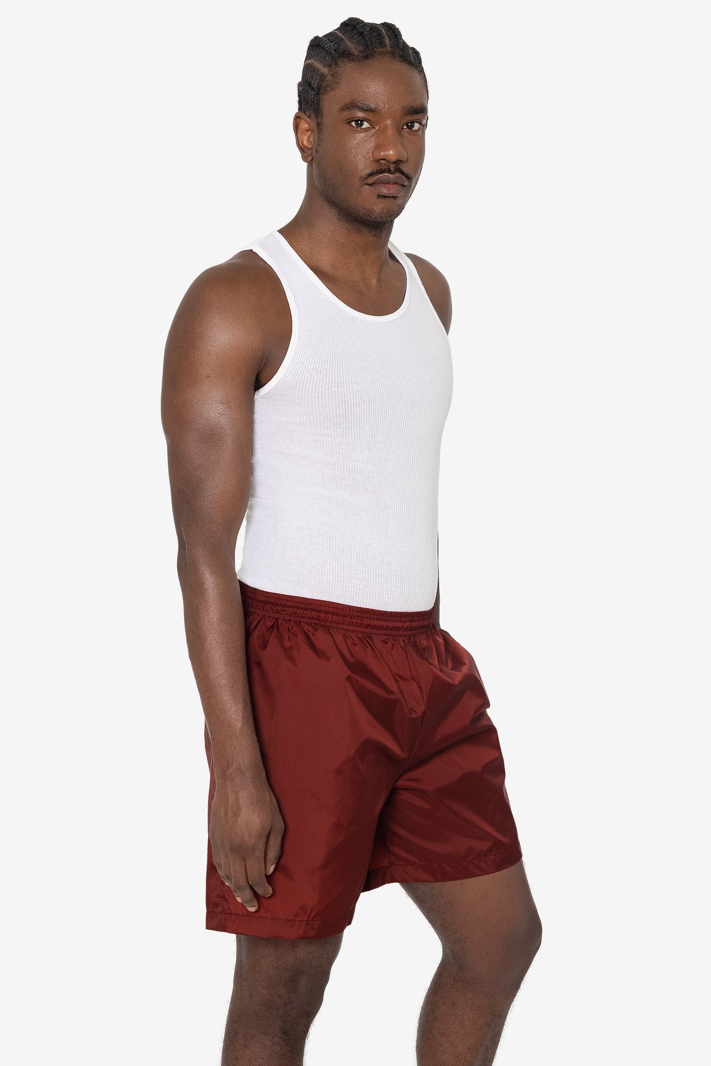 RNF412 - Men's-Unisex Nylon Taffeta Wide Shorts / Swim Trunk