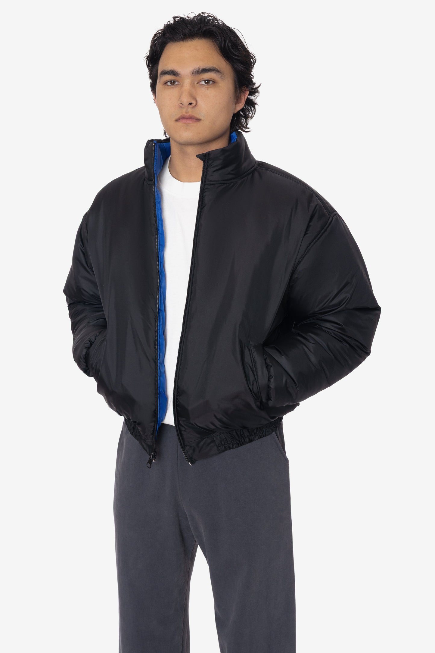 RNF455 - Nylon Taffeta Puffy Winter Jacket