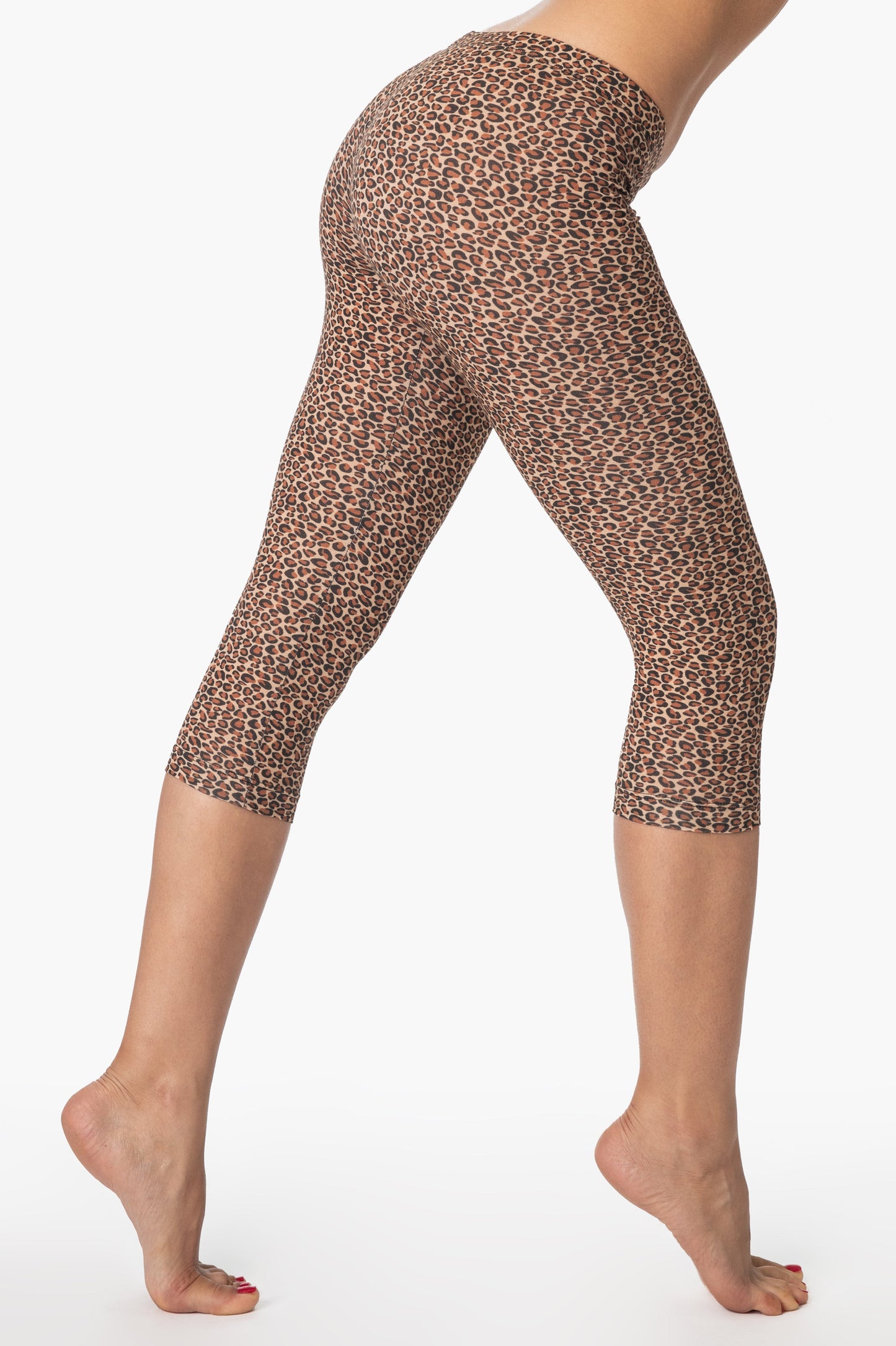 83216P - Printed Cotton Spandex Cropped Legging