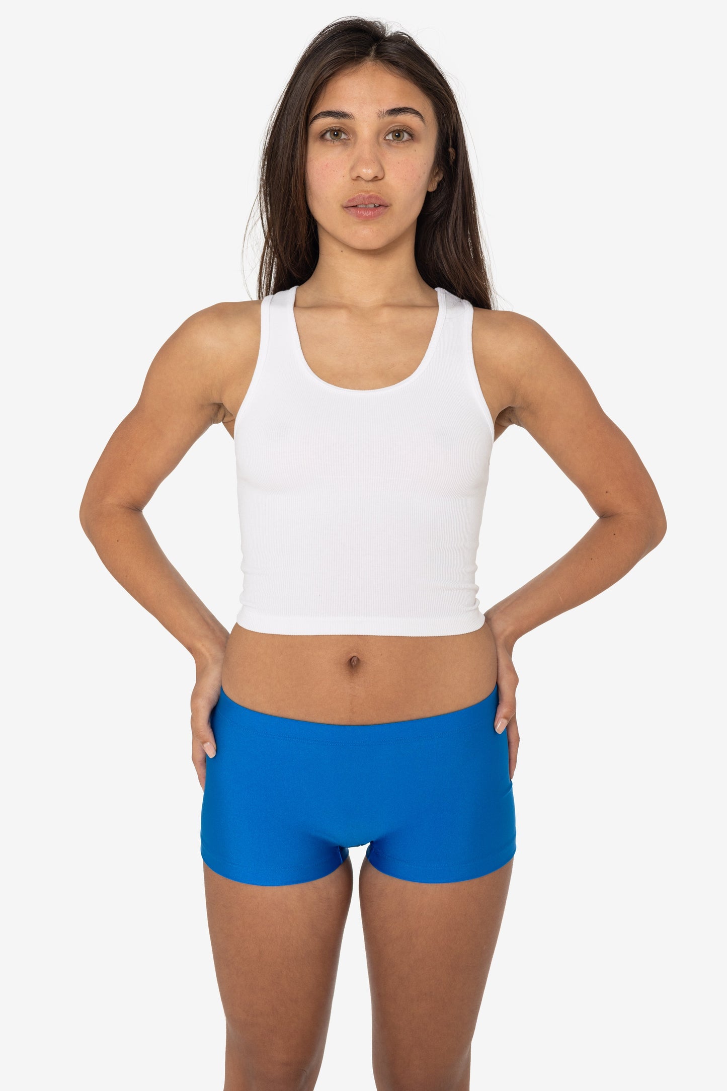 RNT332 - Nylon Tricot Shiny Mini Shorts