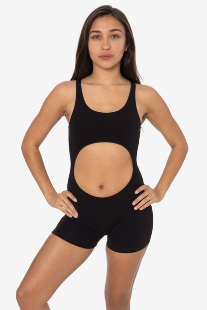 8303GD-SH - Garment Dye Cutout Short Biketard