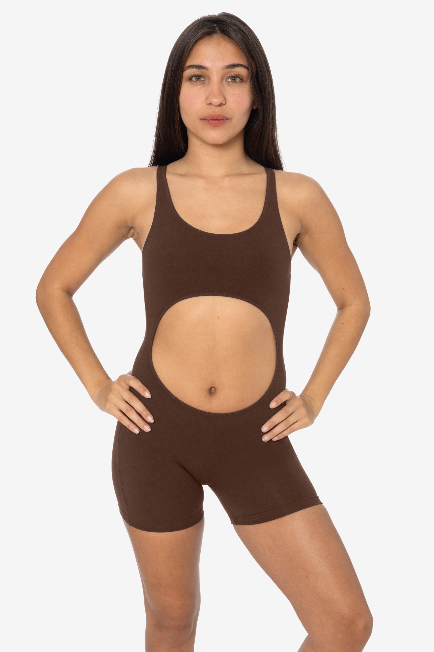 8303GD-SH - Garment Dye Cutout Short Biketard