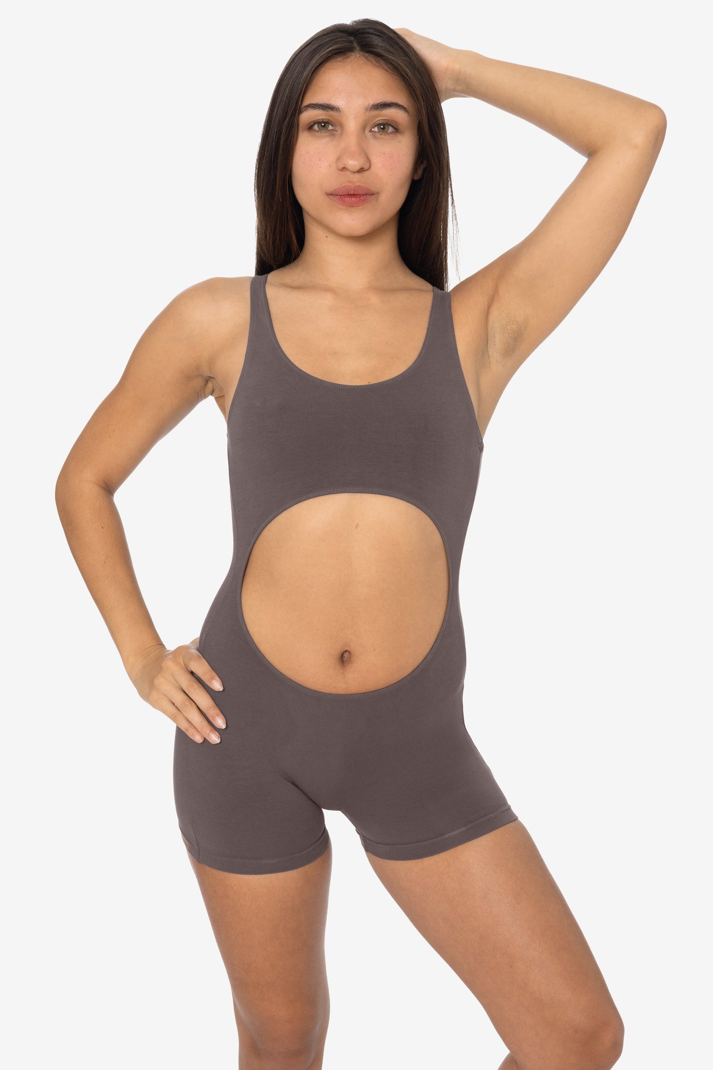 8303GD-SH - Garment Dye Cutout Short Biketard