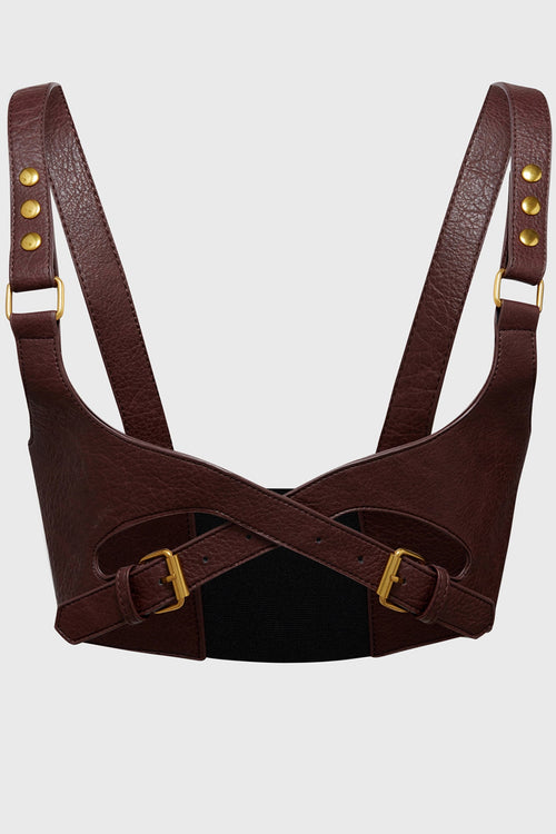 Roseate Harness [Brown/Gold]