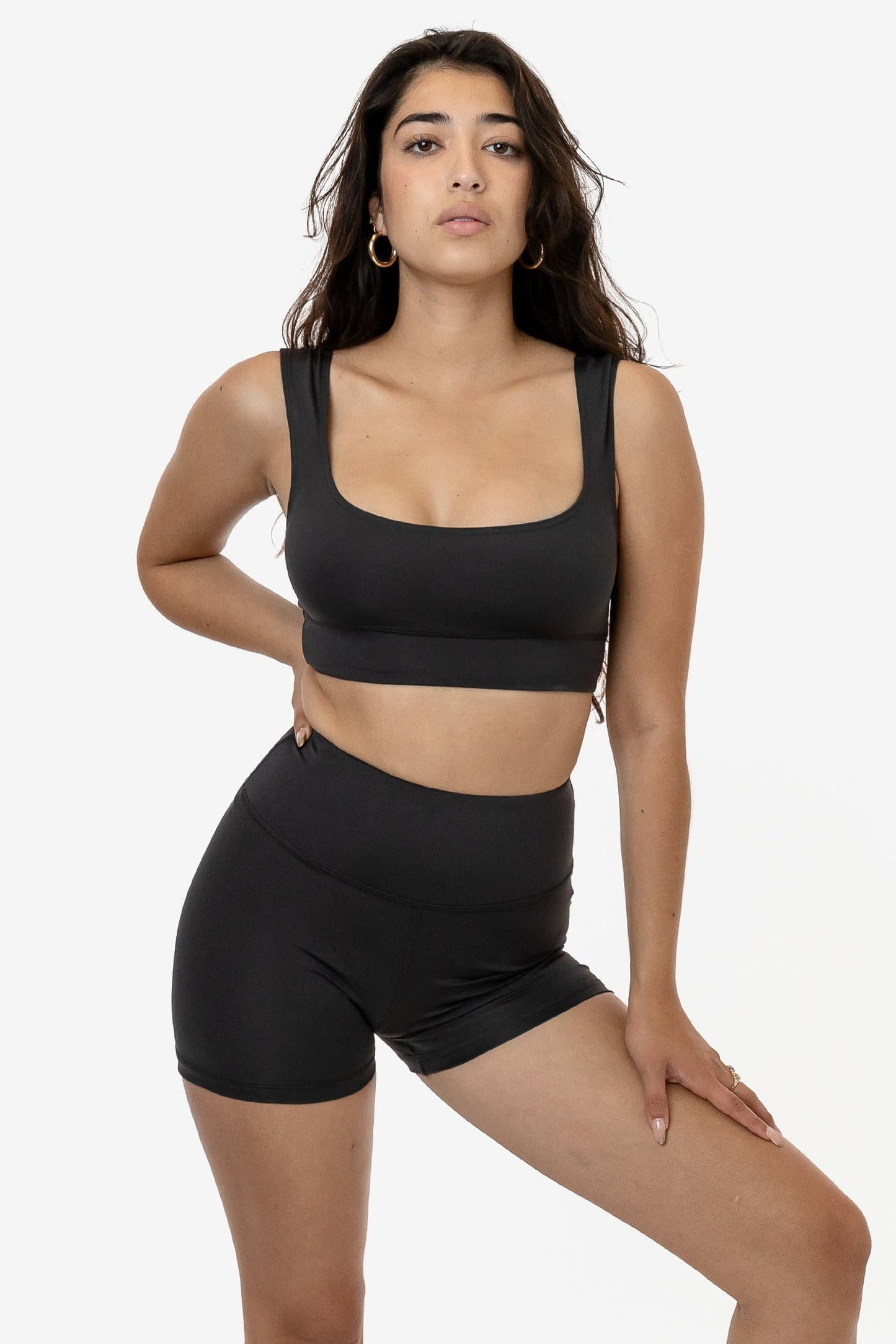 RPL055 - Poly Interlock Squareneck Sport Top