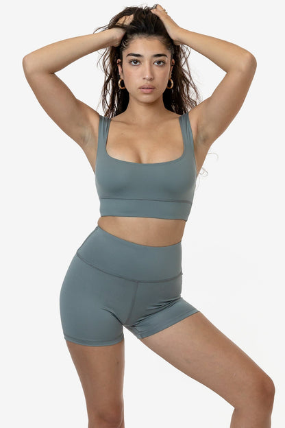 RPL055 - Poly Interlock Squareneck Sport Top