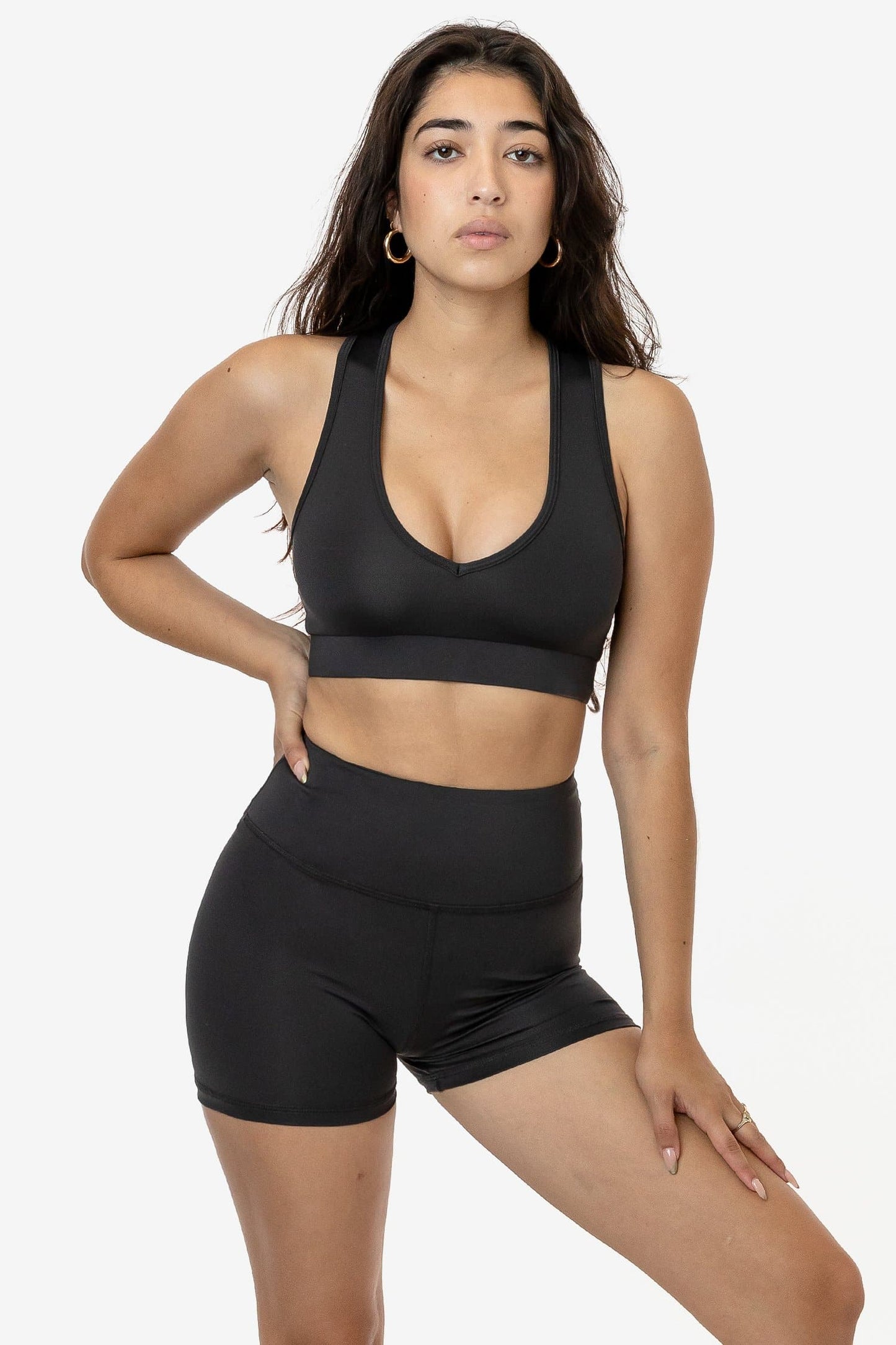 RPL056 - Poly Interlock V-Neck Sport Top
