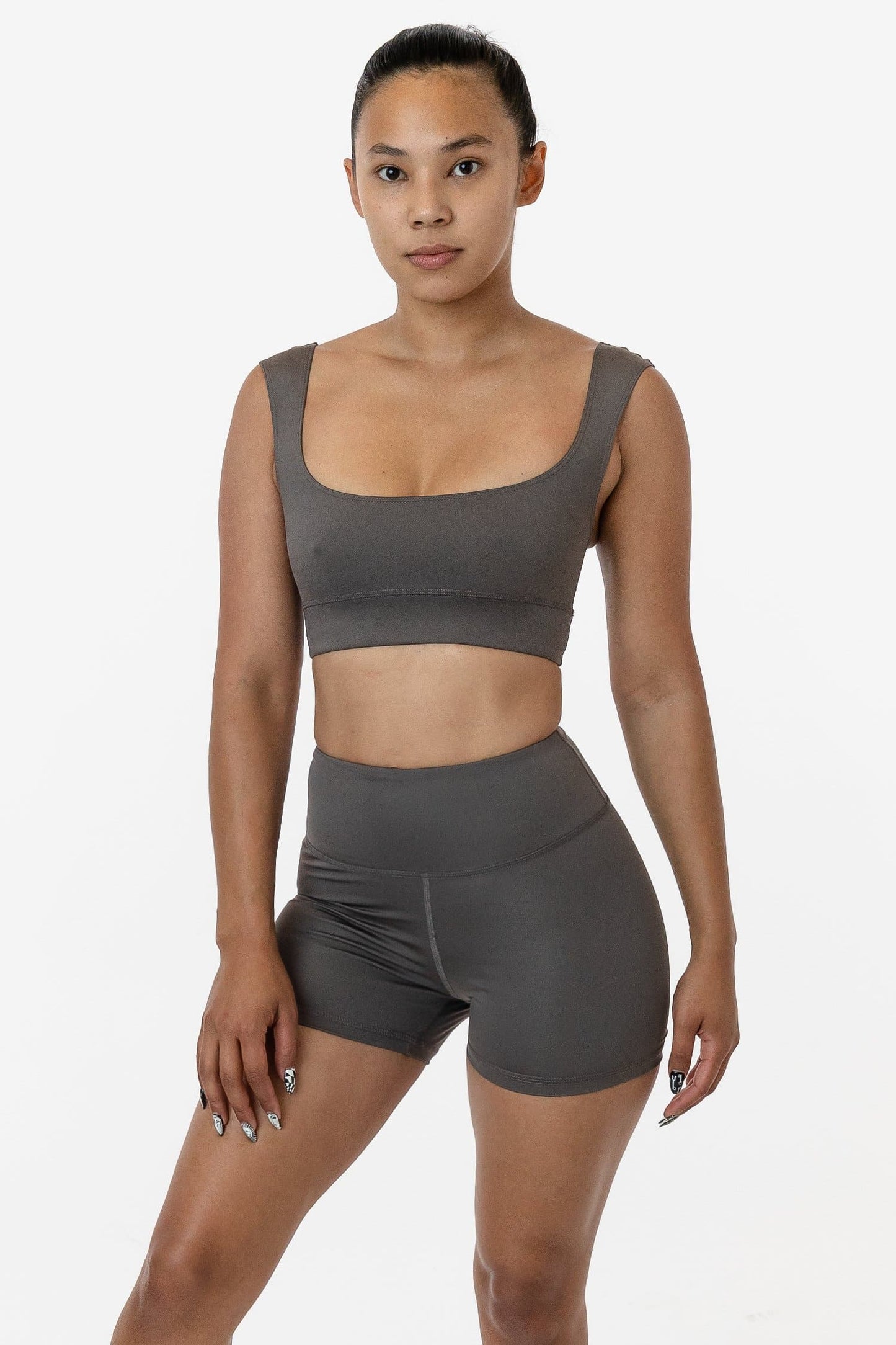 RPL055 - Poly Interlock Squareneck Sport Top