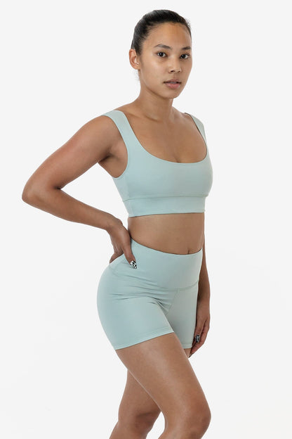 RPL055 - Poly Interlock Squareneck Sport Top