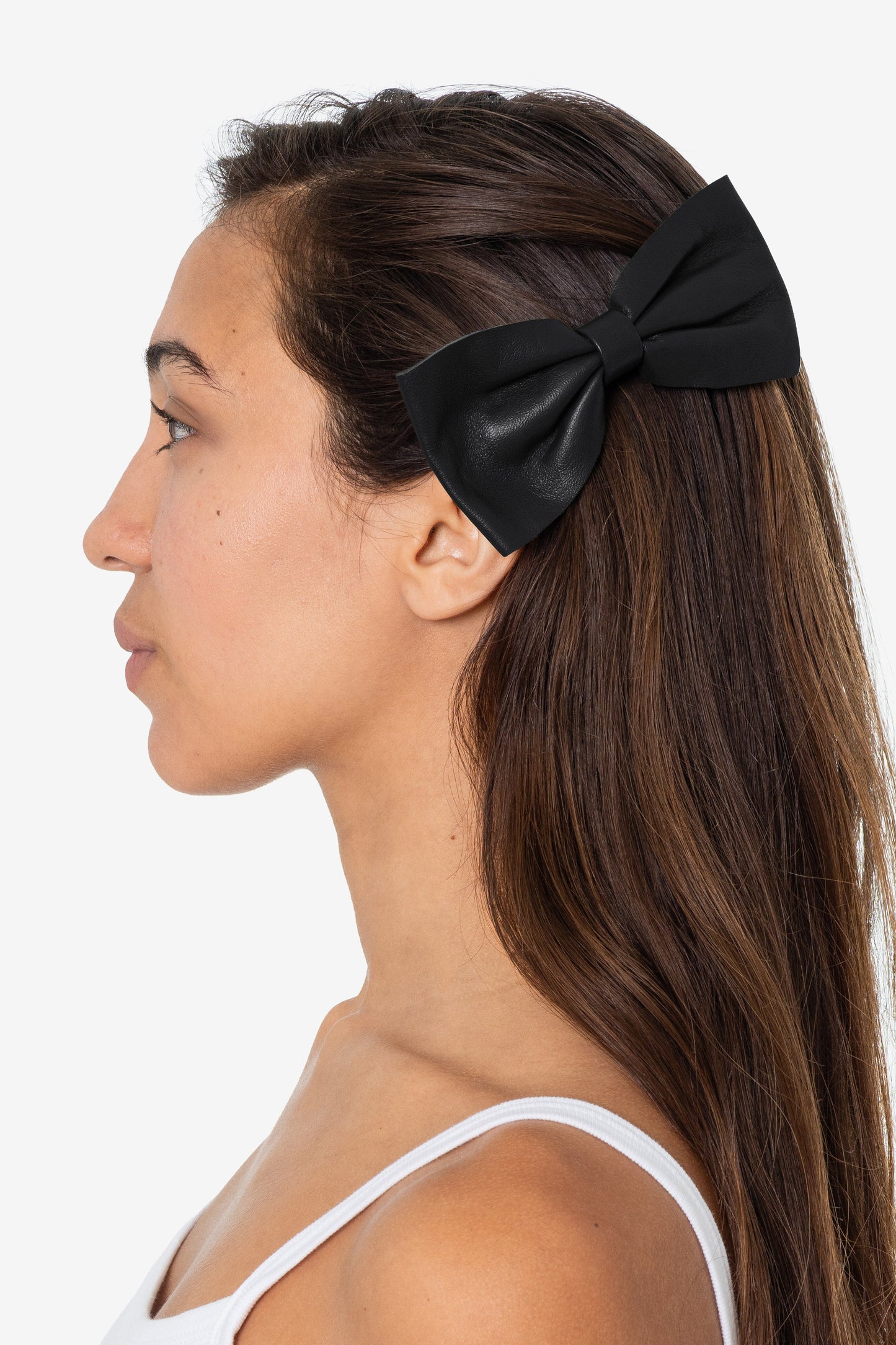 RSALH509 - Classic Leather Bow Clip